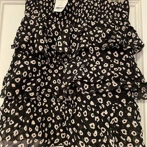 Les Coyotes de Paris girls leopard skirt